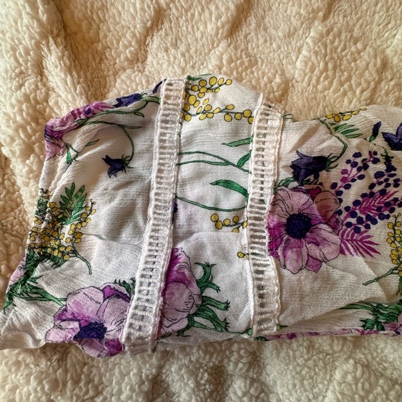 Liz Claiborne Purple Pink Ruched Blouse with Peter Pan Collar - Picture 3 of 3